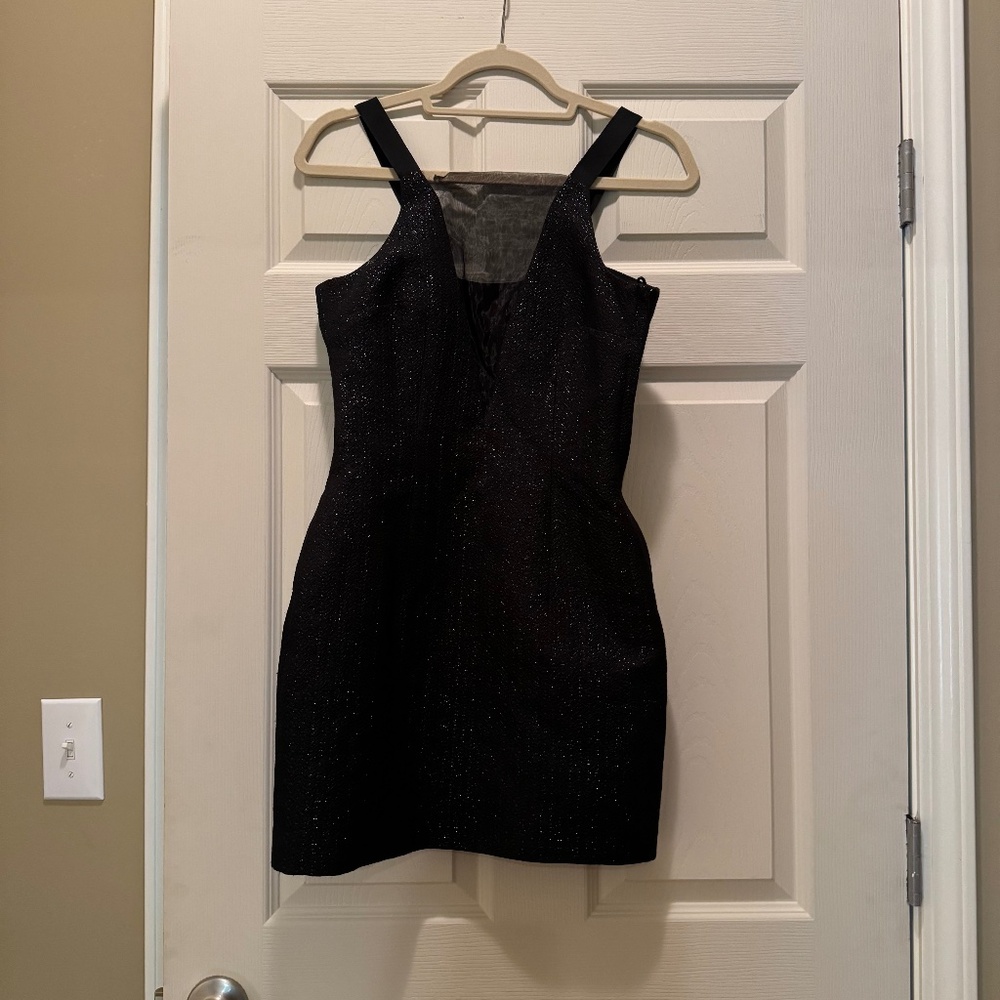 Black Sparkly Mini Dress